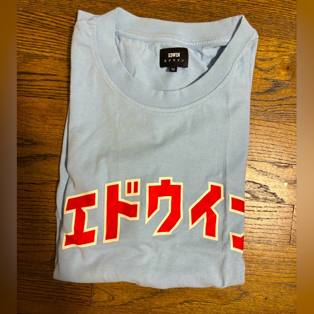 Edwin long sleeve blue t-shirt